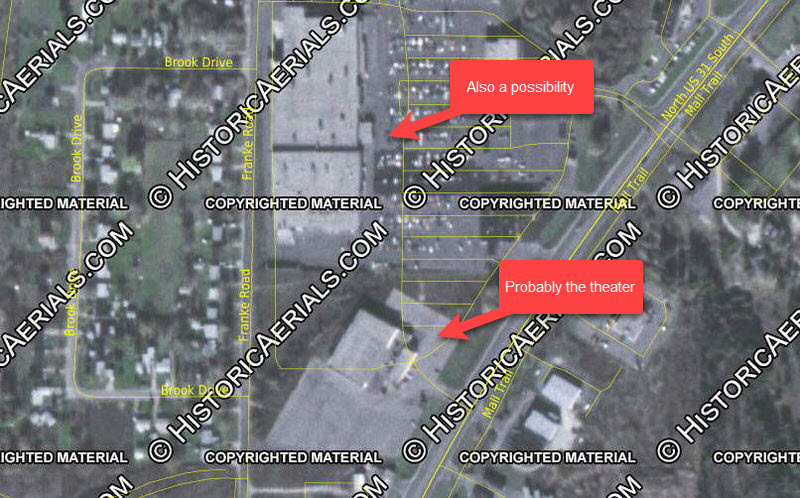 Plaza Cinema 1 and 2 - 1981 Aerial Photo